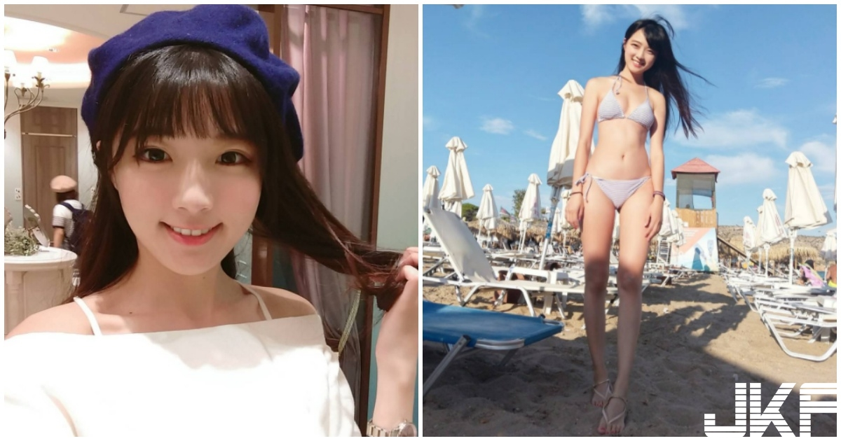 超甜美台湾空姐！可爱萌脸红到日本，「比基尼美腿照」真的太杀了！