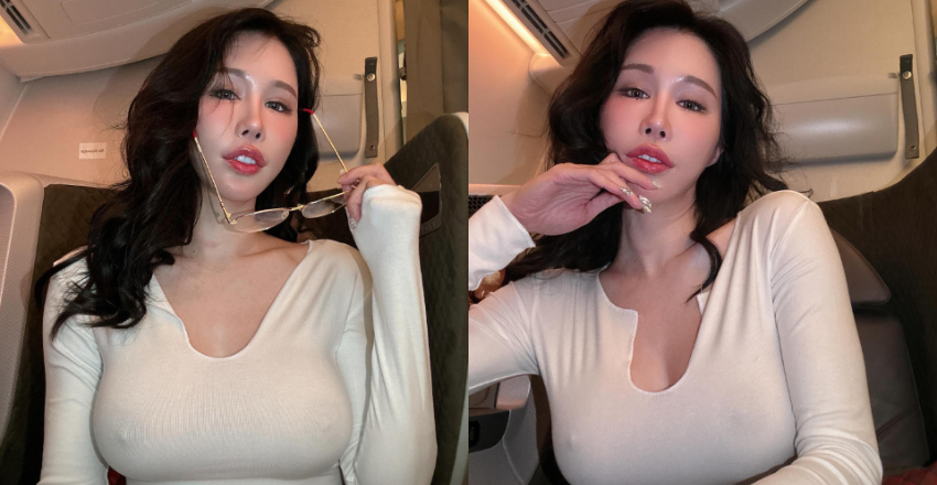 陆空全制霸！新干线痴女连飞机也不放过　无罩搭机最舒适！-小湿妹图