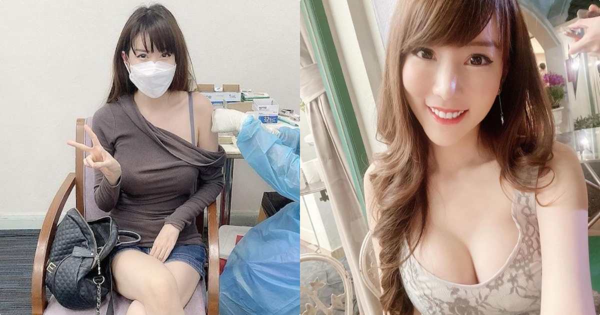 美乳正妹「打疫苗画面太凶」，「超雄伟上围」让其他民众都晕了！-小湿妹图