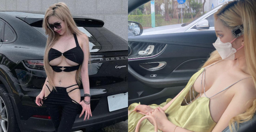 人间芭比！性感驾驶「云嫣」太火辣　「有罩上路」也犯规