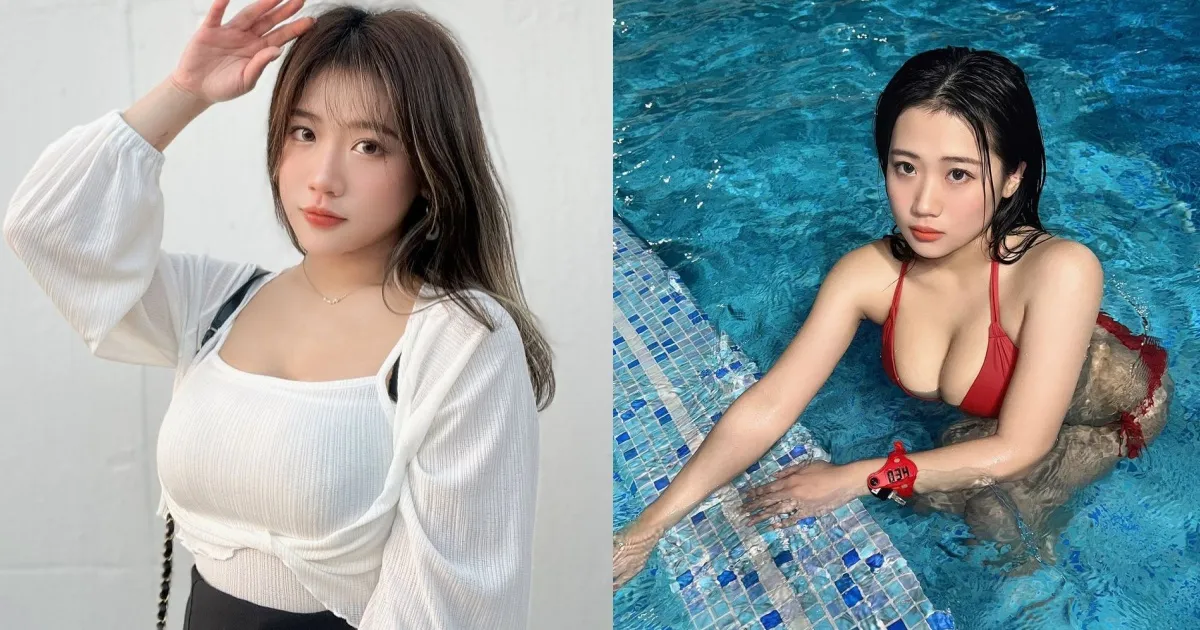 香港正妹「比基尼爆乳」好傲人！眼角泪痣可爱又妩媚，网友：想一起喝丝袜奶茶