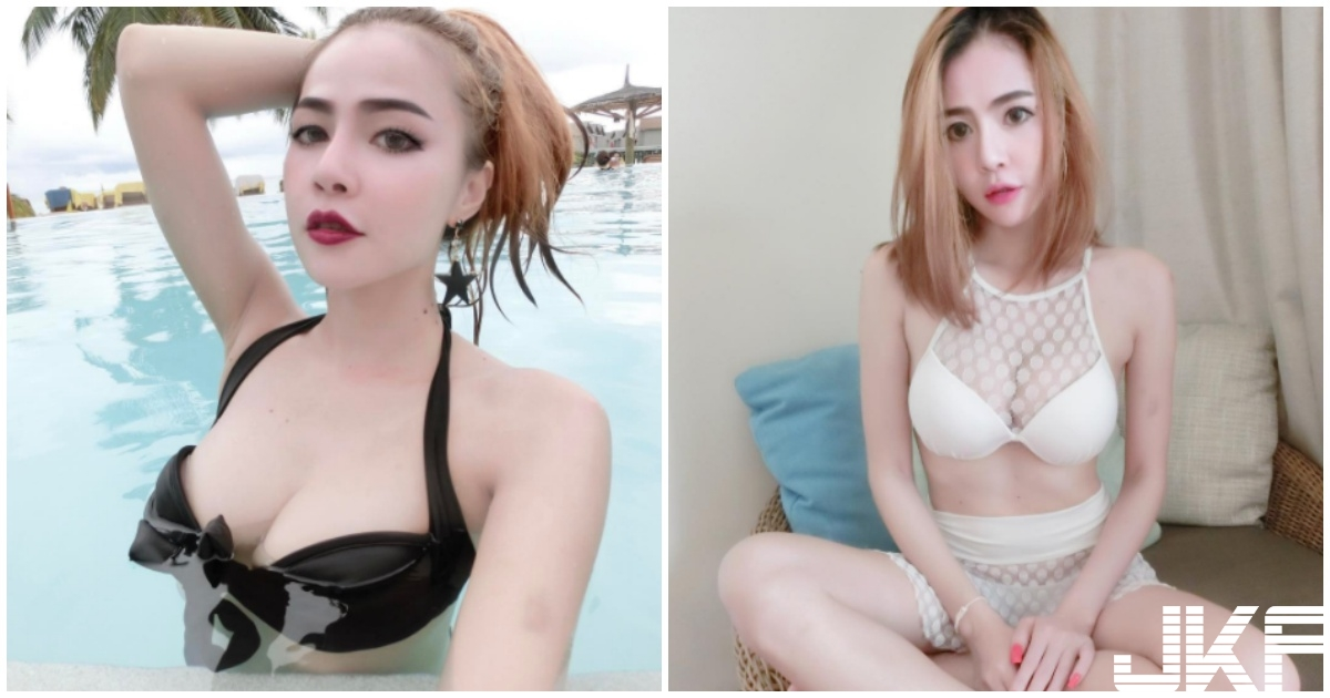 正妹水中放送「雪白美胸」，巨乳快冲破比基尼，真的好狂喔！