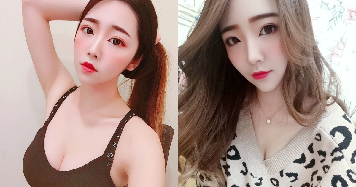 正妹「唐芮」大挖空上衣胸前超性感，优质的事业线「角度很犯规」！