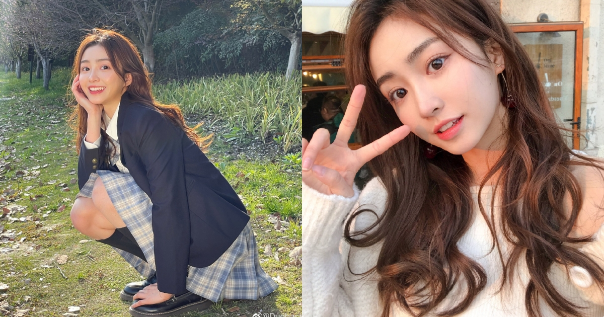 路边的「超可爱制服小姐姐」，甜甜气息太有初恋感！