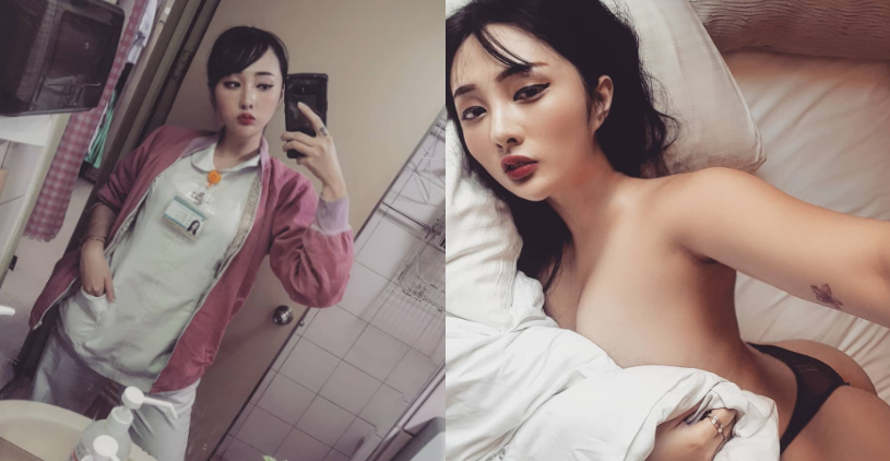 护理师之力！最性感白衣天使「黄静」露浑圆蜜桃　用性感打击病菌