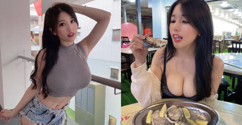 吃到饱吗？「糖糖Pui Yi」自己水当当也想让人硬梆梆，生蚝也抵不过长辈的超强火力！-小湿妹图