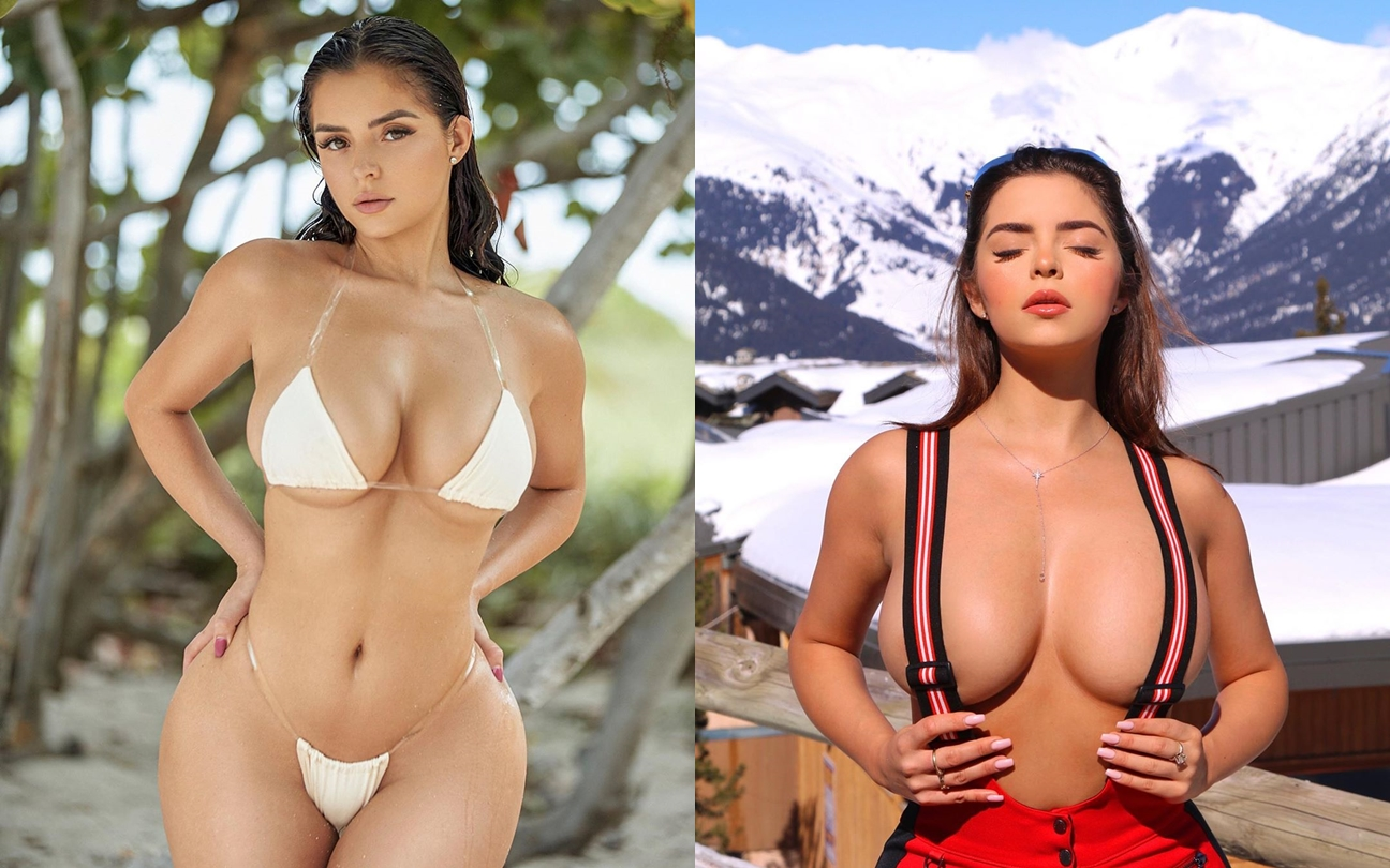 全世界最性感DJ「Demi Rose」微基尼极限全裸露出　丰满蜜桃臀+浑圆西瓜奶球骚到外太空-小湿妹图