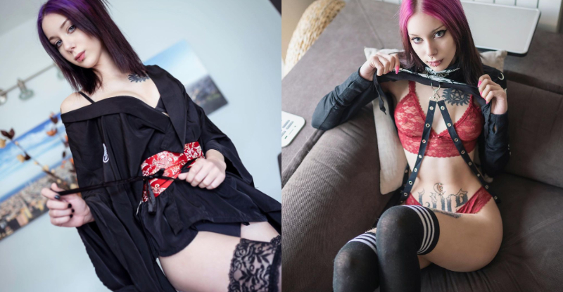 狂野刺青妹暗黑风格够呛辣　诡谲气息一波接一波袭来不断刺激敏感神经-小湿妹图