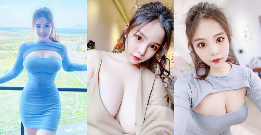 掉出奶了！甜美女孩「小圆脸Cynthia」展现性感一面　丰满罩不住啦-小湿妹图