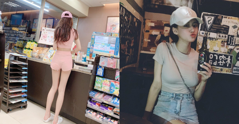 便利商店惊见「神级长腿正妹」　正面还有遮不住的饱满美乳！-小湿妹图