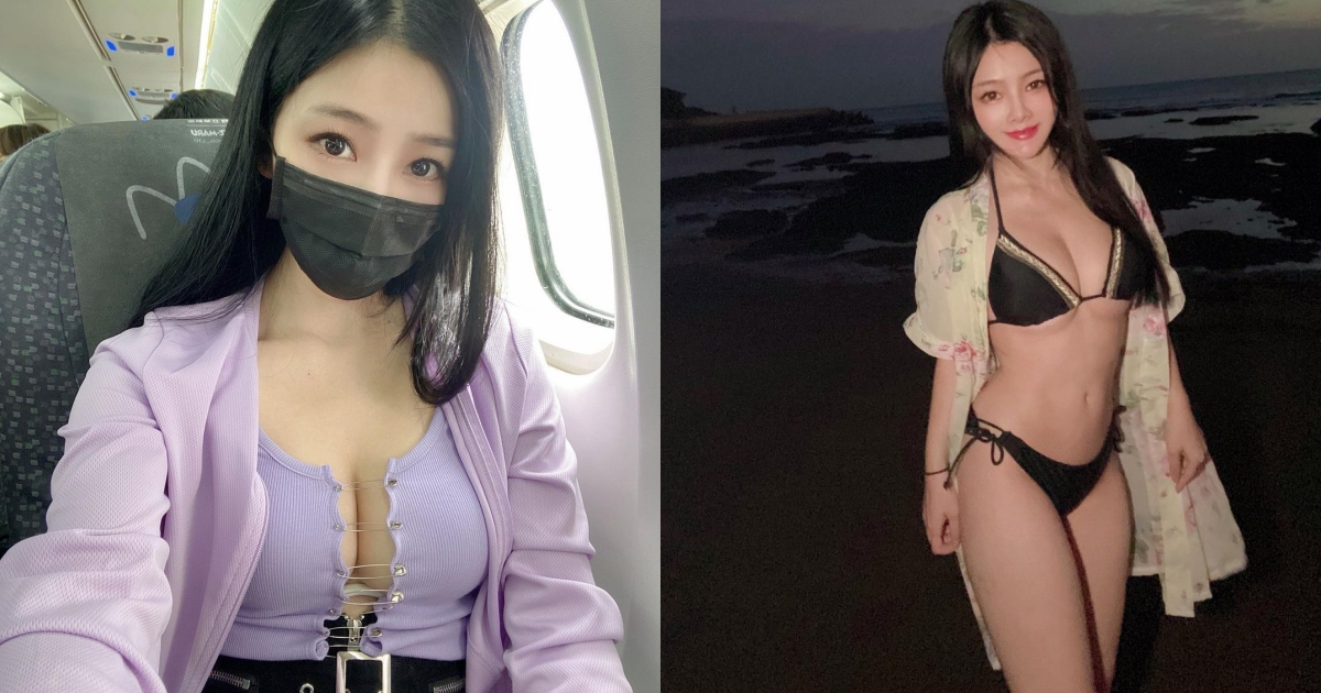小桃子「中路开开」爆乳搭飞机！「超狂上衣设计」人字美胸大方展现好撩人！-小湿妹图