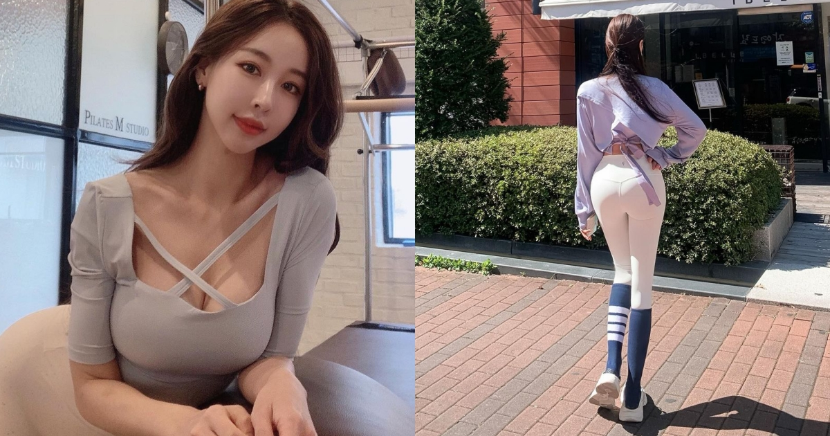 这背影还不冲？「气质正妹」练过瑜伽前凸后翘，「美乳翘臀」身体超软Ｑ！