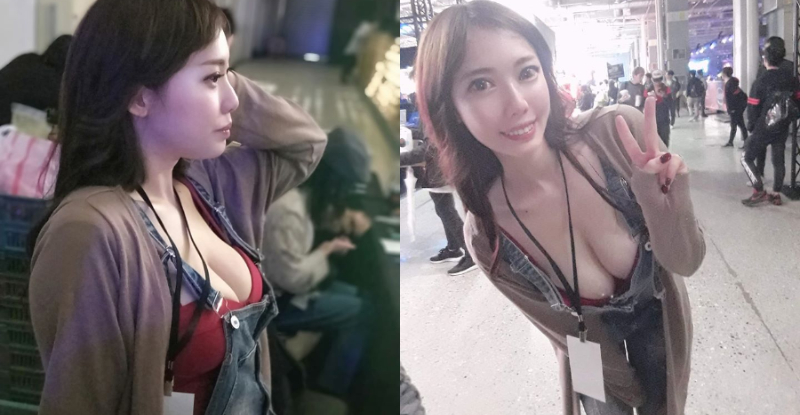 花博工作人员「施莉莉」爆乳卖热狗奶味十足　吸引顾客闻香而来-小湿妹图