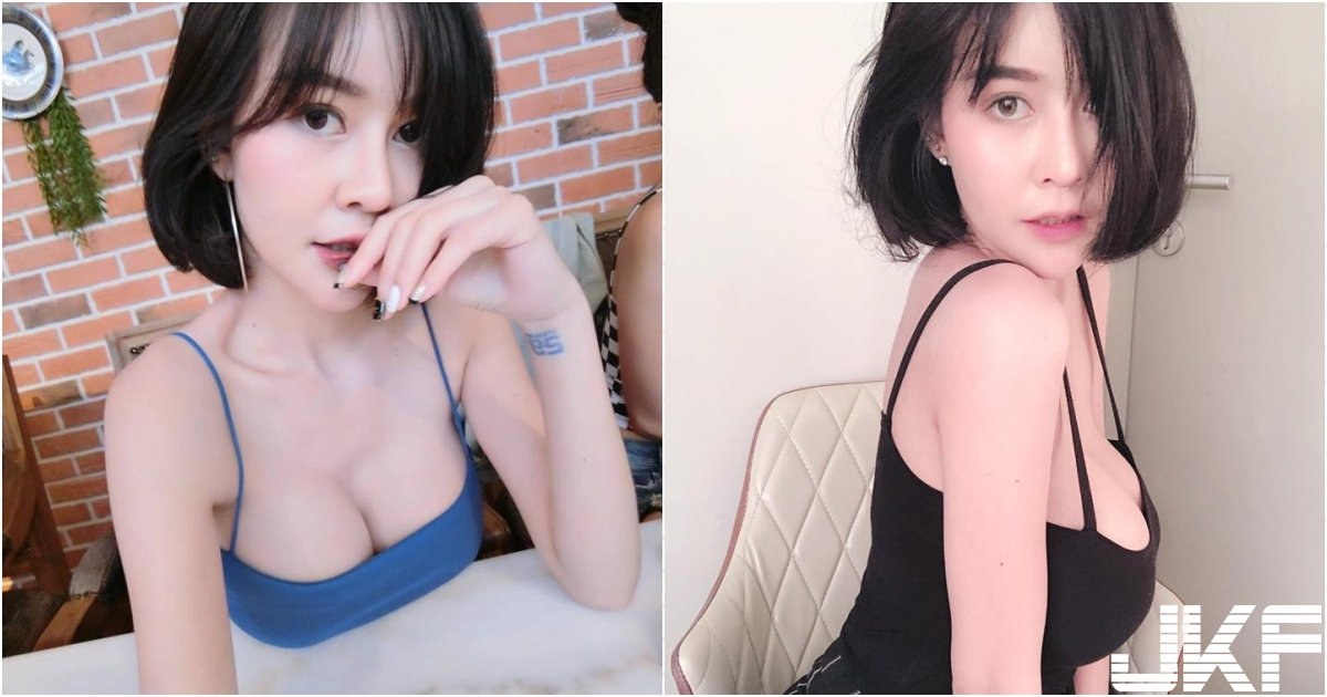 加菜啦！「奶奶上桌」画面好丰盛！短发姊姊细肩带背心吊著「雪白巨乳」好怕断掉啊！-小湿妹图