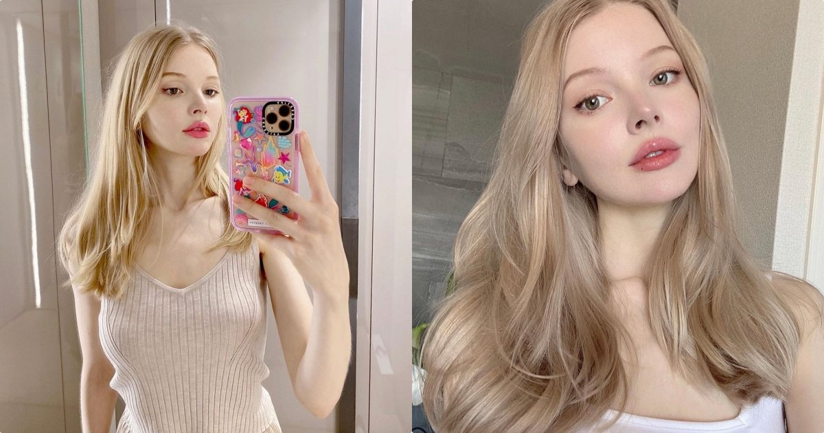 真的是精灵女孩！金发碧眼的高颜值麻豆，外型高挑、曲线又凶！-小湿妹图