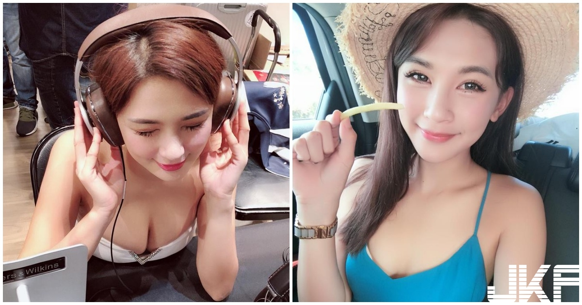 正妹听音乐洋装快滑落，饱满美乳蹦出来，邪恶角度真的好养眼！-小湿妹图