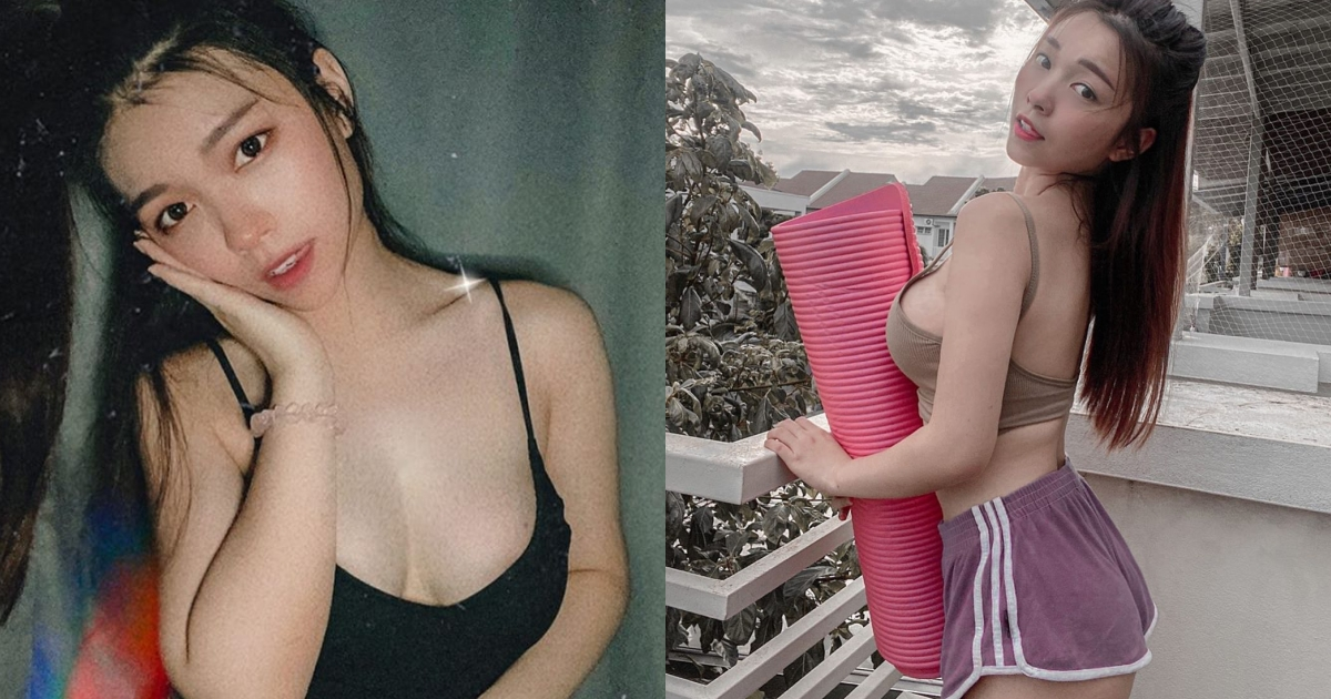 大马正妹「玮儿」阳台做瑜伽，「浑圆雪乳」半块溢出风景宜人，网友直呼：邻居天天偷看-小湿妹图