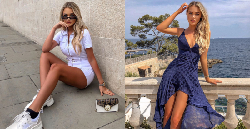 天气热就是要露腿…长腿姐姐地狱辣　「少女胴体X碎花洋装」夏日限定-小湿妹图