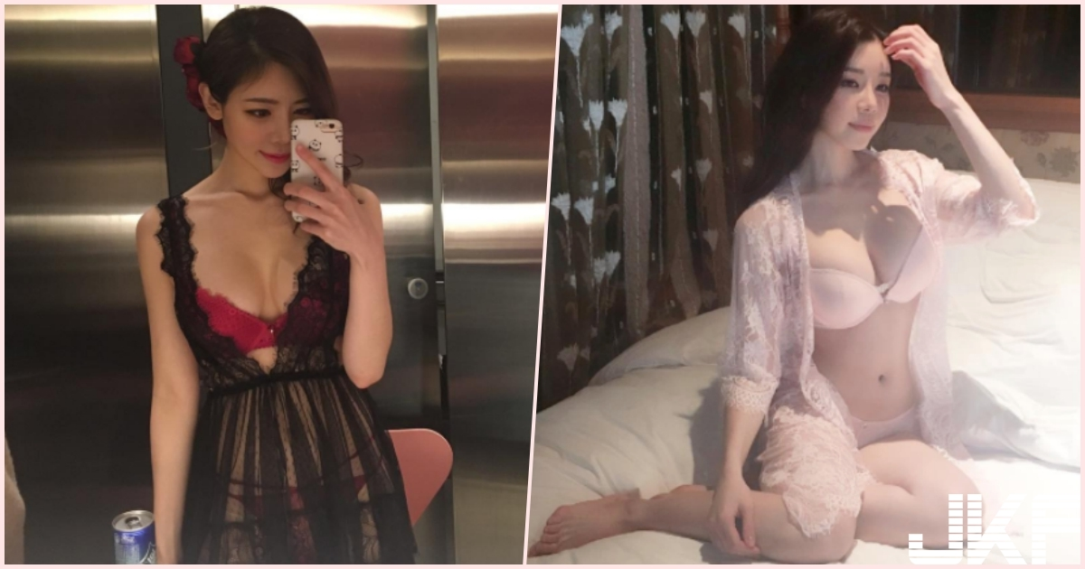 这好猛！旅馆内惊见「爆乳奶妹」穿薄纱94狂！若隐若现的「红内裤」裸露没有极限…-小湿妹图