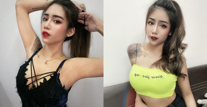 万年不败之姿！纹身小姐姐「Eve」绑发立挺邪恶山峰，壮美风景既危险又让人想靠近！