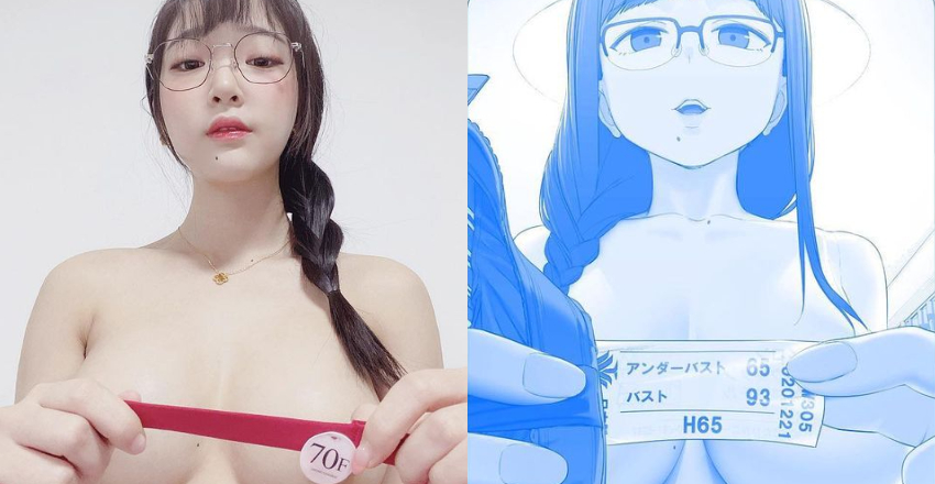 漫画实体化女王「卿卿」高度还原二次元大尺度　大方秀出罩杯大小