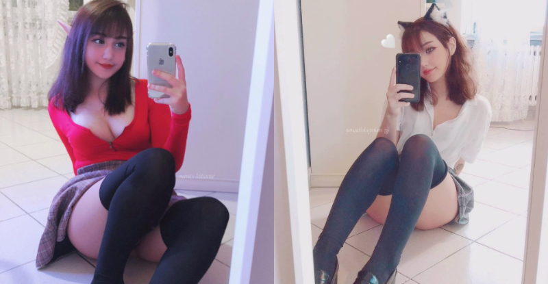 义大利妹子也懂绝对领域…膝上袜配上小短裙　「肉色蜜大腿」诱惑充满-小湿妹图