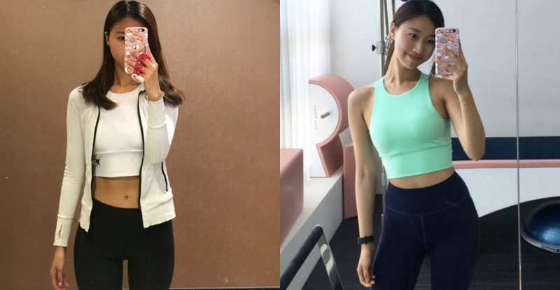 妹子紧身韵律裤「爱心翘臀」饱满乍现，形状邪恶让人激起无限想法！-小湿妹图