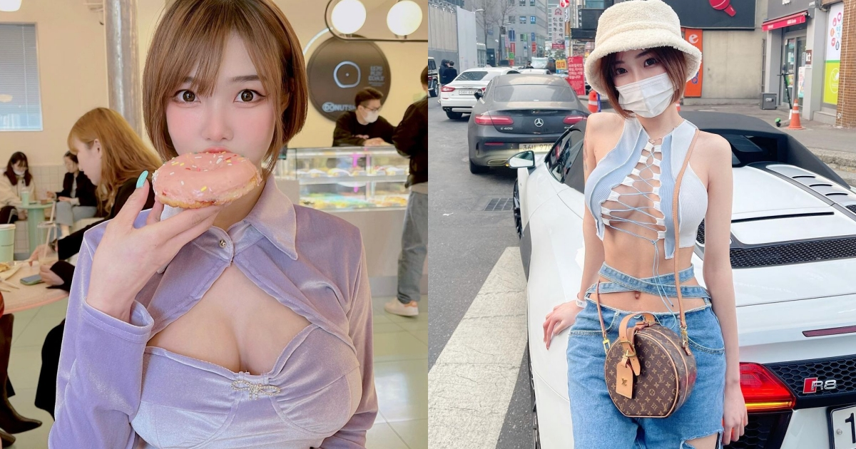 「人型芭比」逛街穿衣有够狂！甜美火辣从泰国红到韩国去，「爆乳马甲线」好无敌！-小湿妹图